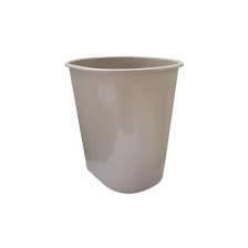 Zafacon plastico mediano crema/beige