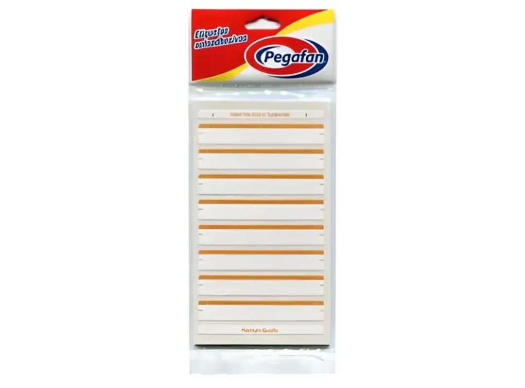 Etiquetas p/folders (14X87MM) naranja