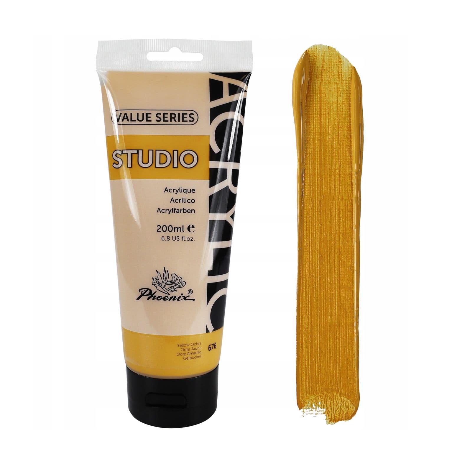 Acrilica studio soft body ( 75 ml ) amarillo ocre 676