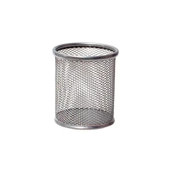 Mesh: porta lápices plateado talbot