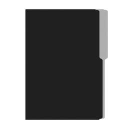 Folder color negro irasa