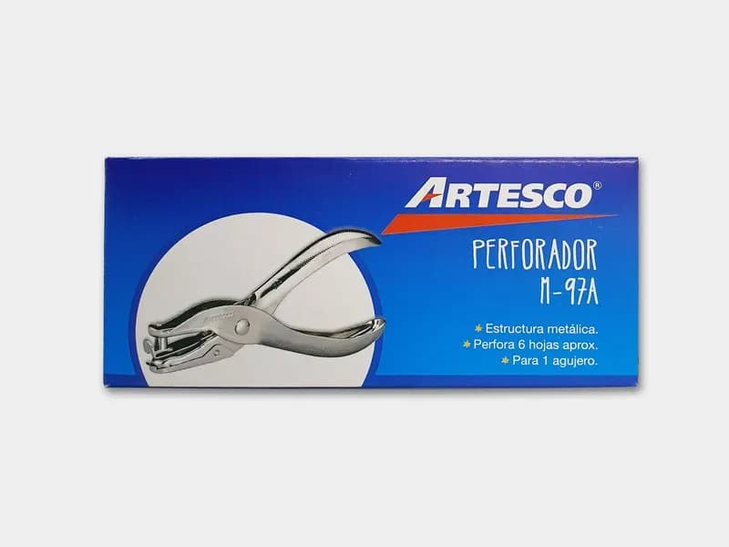 Perforadora 1 hoyo M-97A artesco
