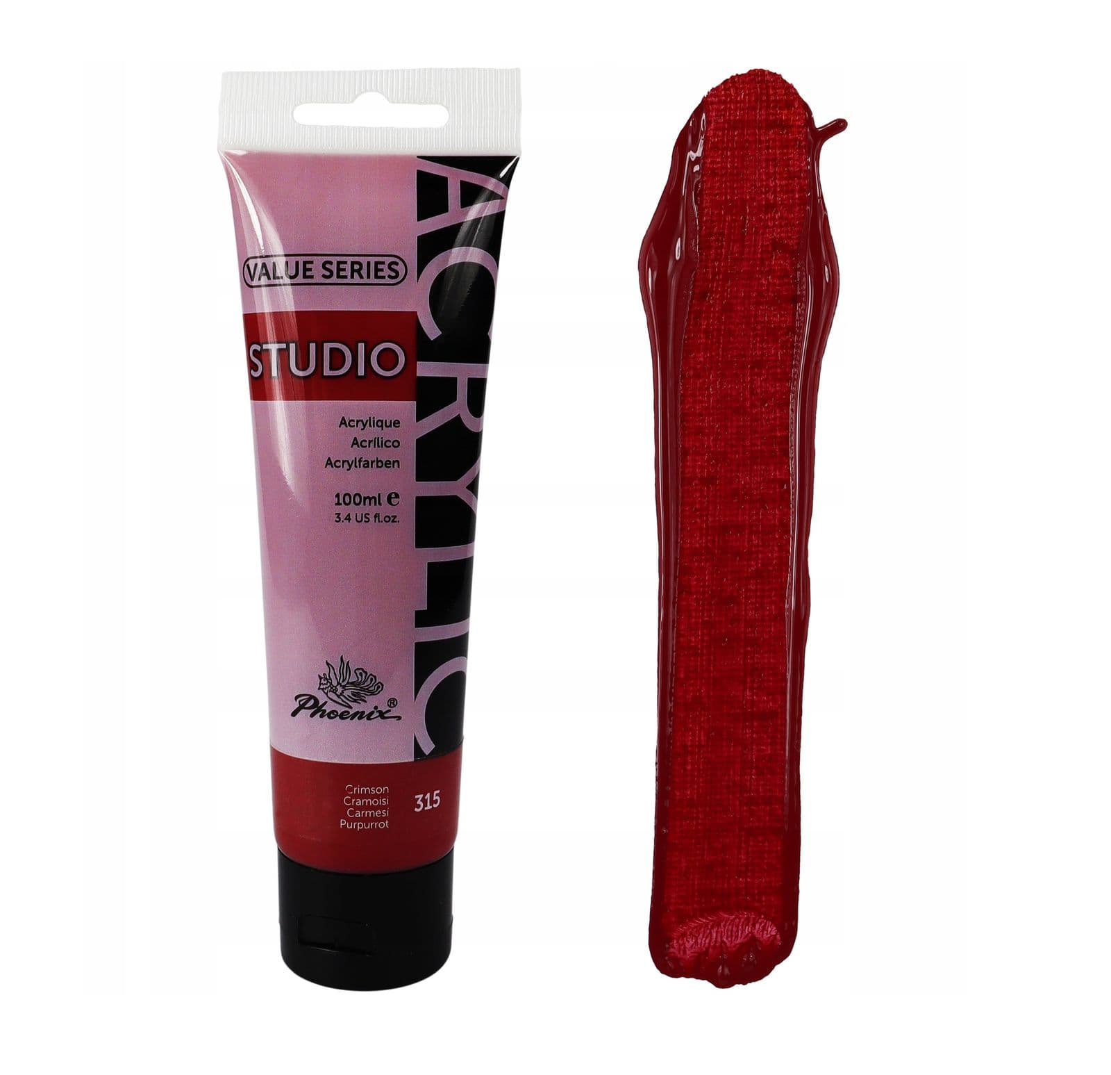 Acrilica studio soft (75ML) rojo crimson 315