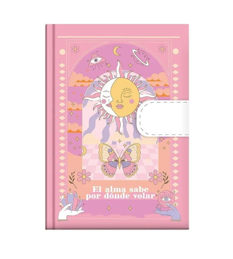 Cuaderno de notas empastada iman eclipse
