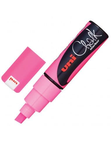 Marcador p/pizarra chalk rosa fluo. (8MM)