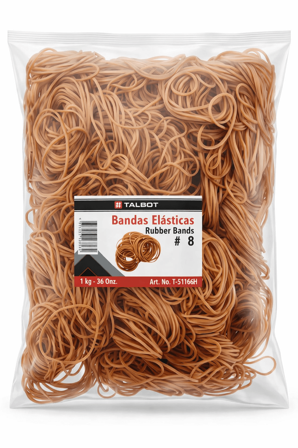 Bandas elasticas 18 fundas 1 kg. 36 oz. honey talbot
