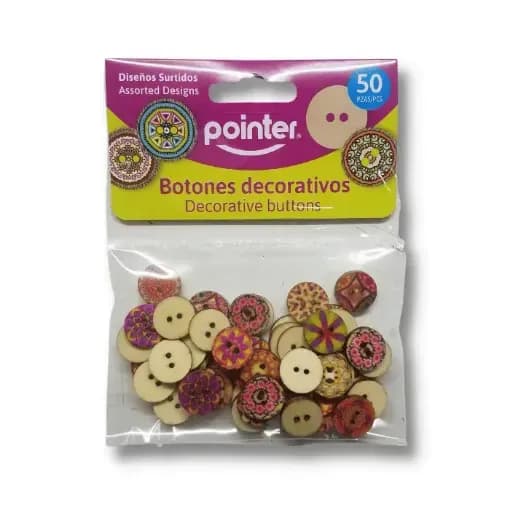 Art manual. botones colores surtidos ptr
