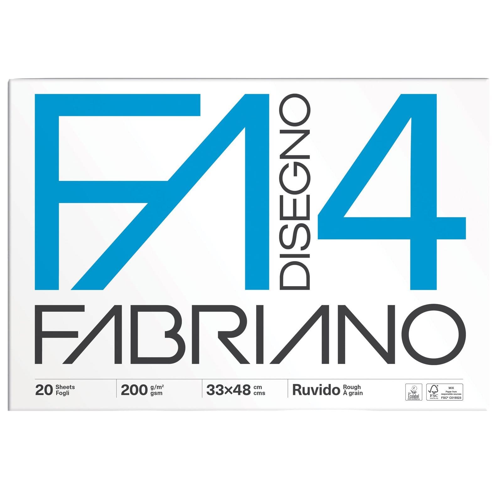 Libreta papel fabriano (33X48CM) bca 20H 200H iv (ruvido)