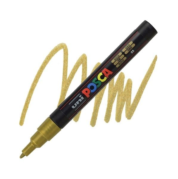 Marcadores posca pta. fina oro