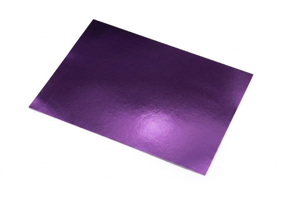 Cartulina metalica morada