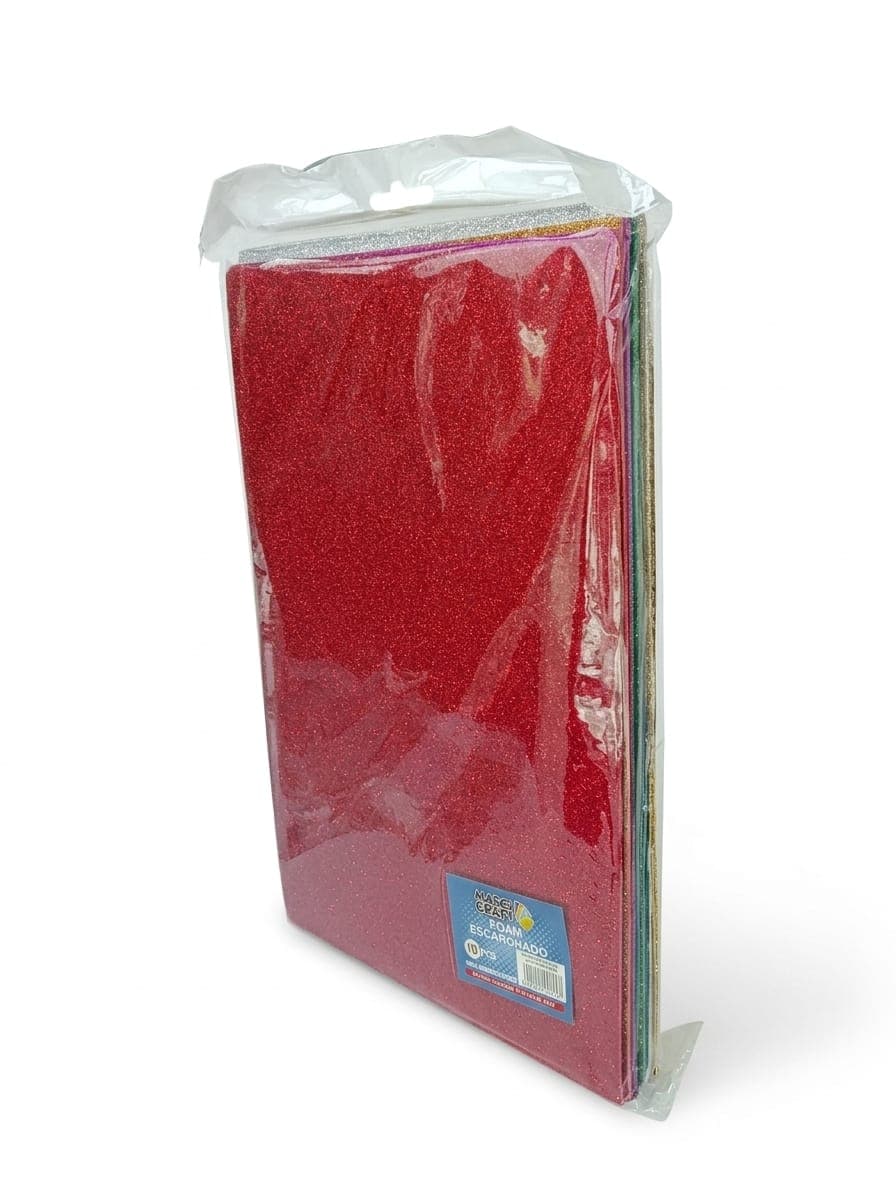 Foami multicolor c/brillo 10/1 magic craft