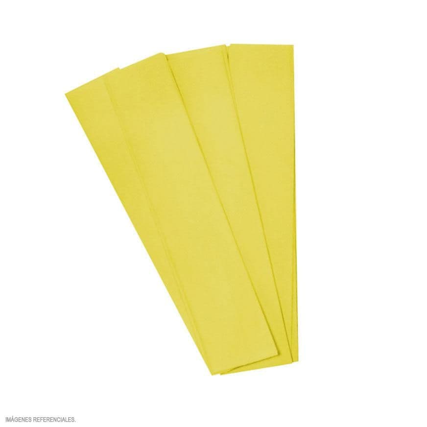Papel crepe amarillo pollito 10/1