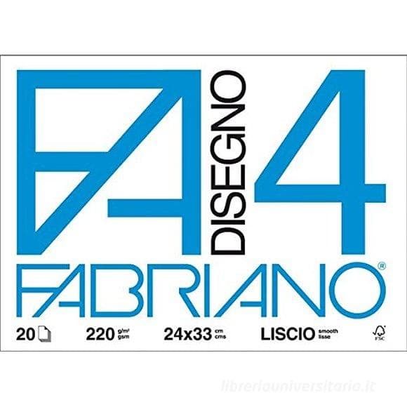 Libretas papel fabriano (24X33) bca 20 h 2206 (liscio)