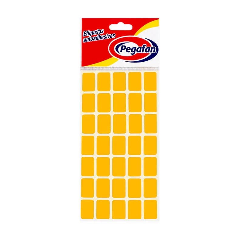 Etiquetas (1/2 x 3/4) 500/1 fluo naranja (19X13MM)