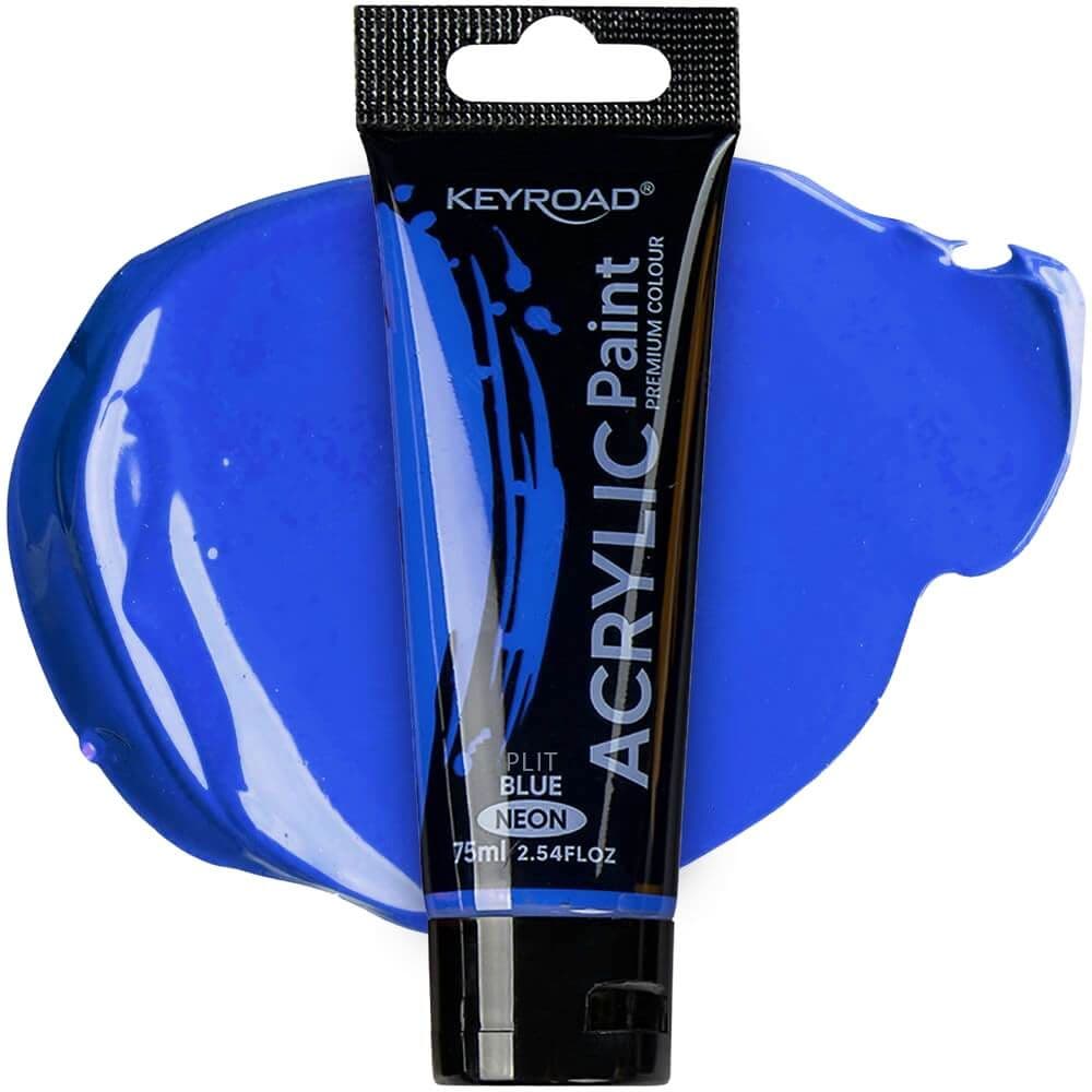 Pintura acrilica 75ML azul neon keyroad