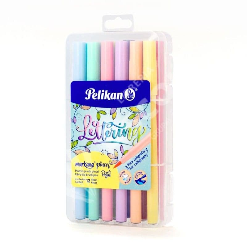 Juego de felpas pta t/pincel color pastel 12/1