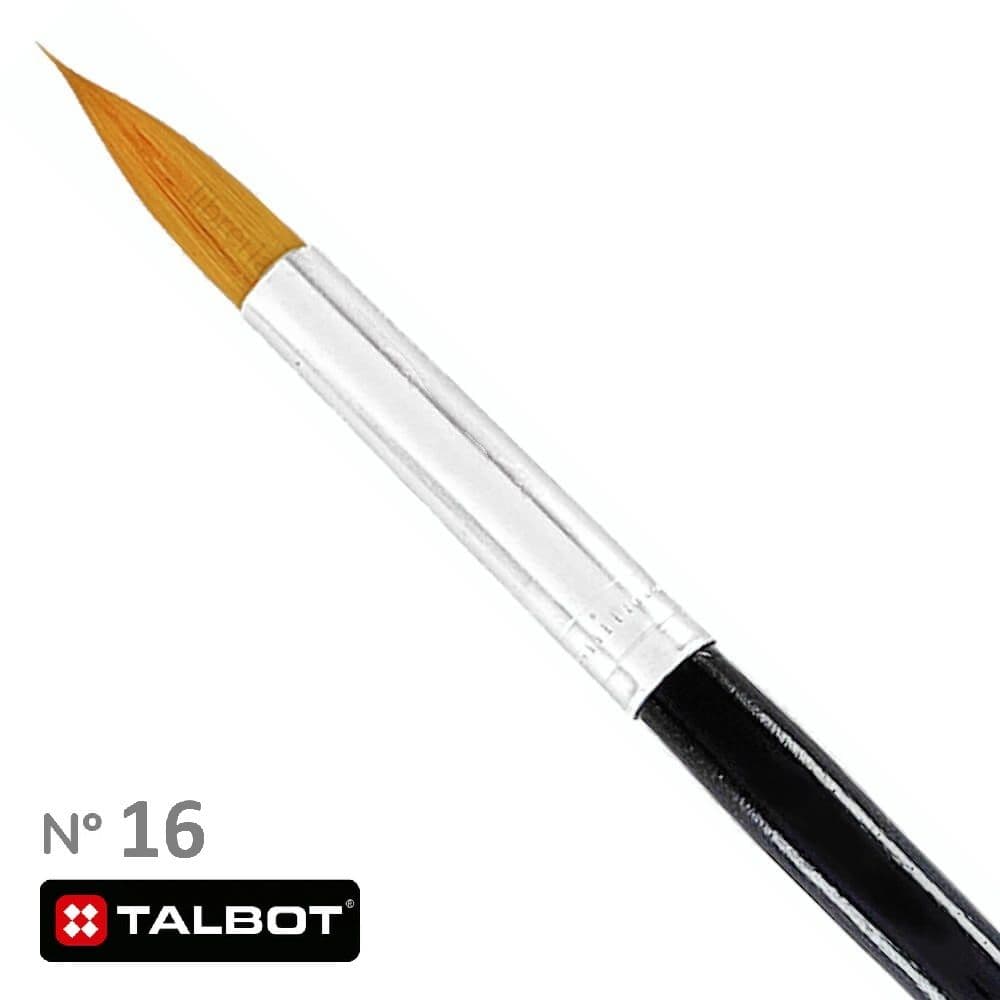 Pincel nylon red. #16 talbot