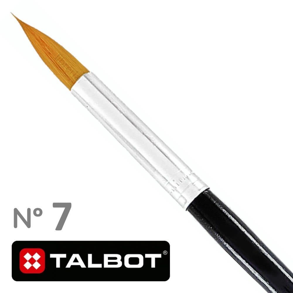 Pincel nylon red. #7 talbot