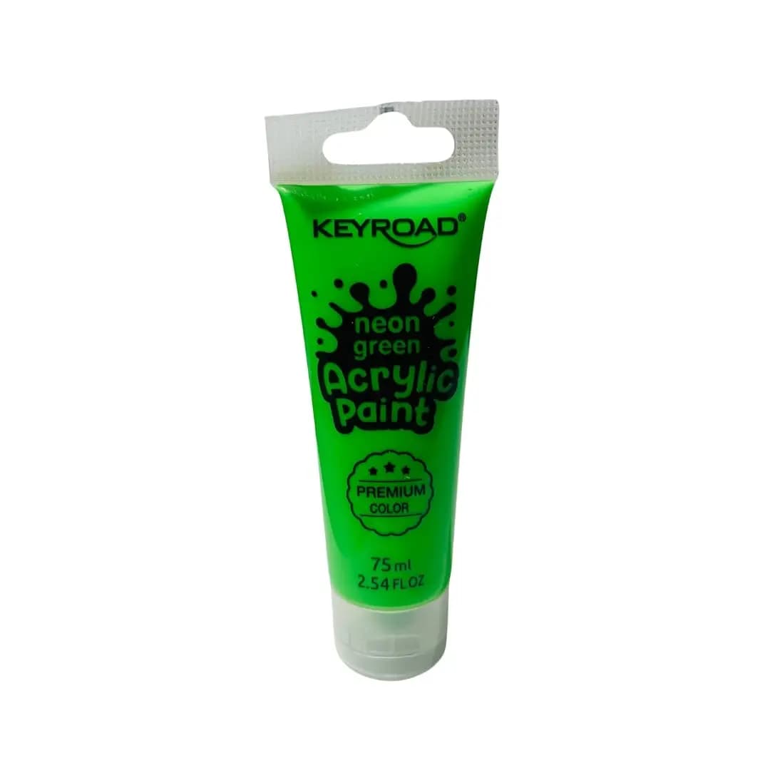 Pintura acrilica 75ML verde neon keyroad