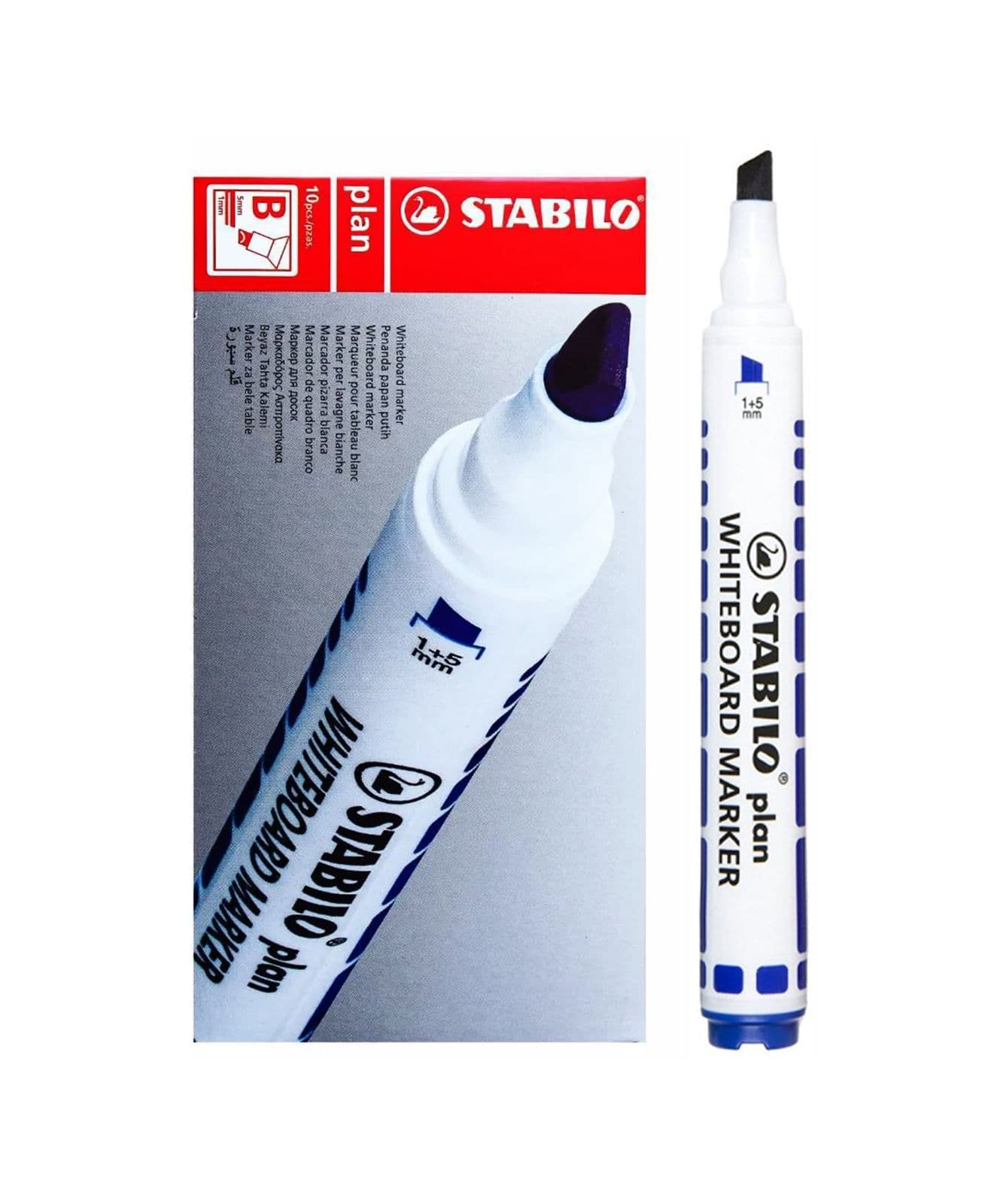 Marcador p/pizarra azul p/b 10/1 stabilo