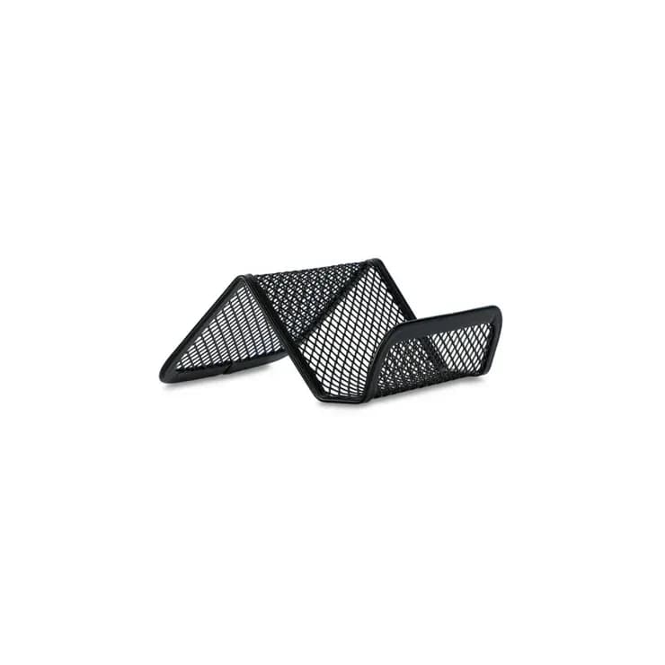 Portatarjeta de metal negro smarty