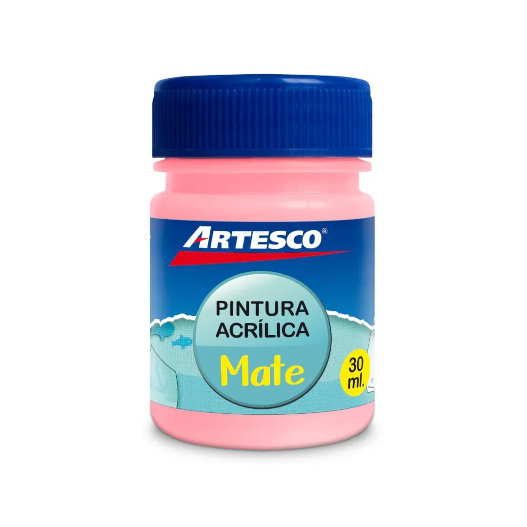 Pintura acrilica mate 30ML rosado