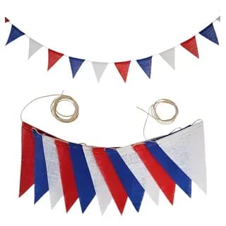 Banderines plastico tricolor 80 pies