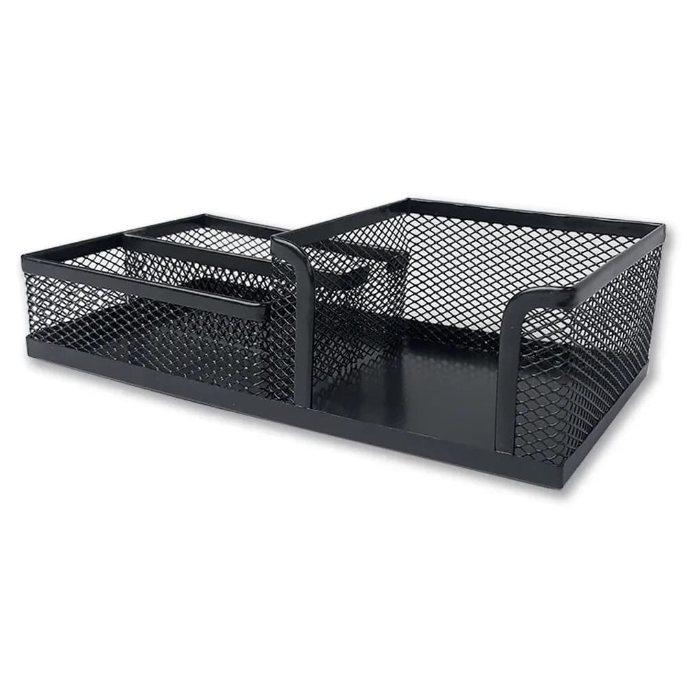 Organizador p/escritorio de metal negro smarty