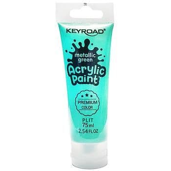Pintura acrilica 75ML verde metalica keyroad