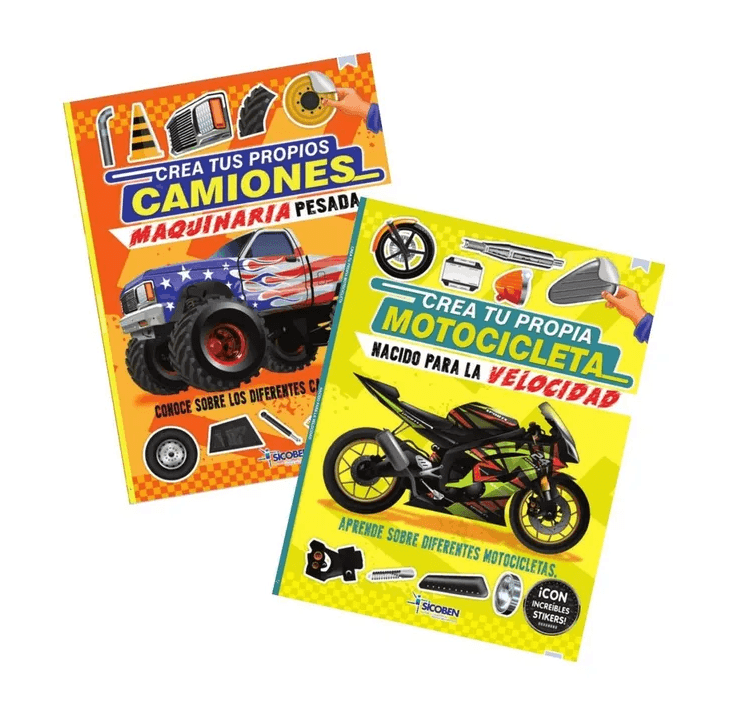 Libro actividad crea tu propia moto sicoben