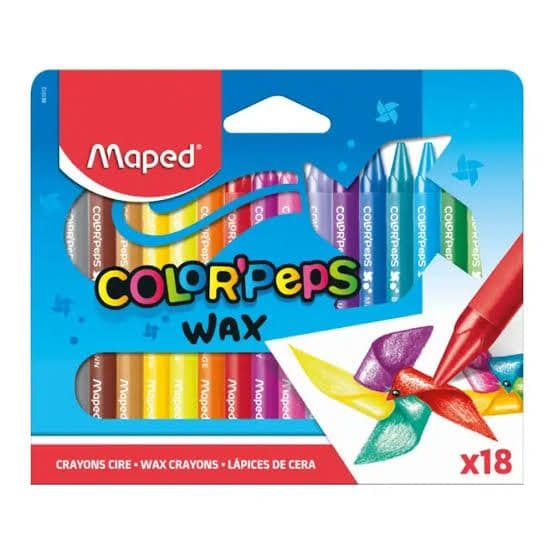 Creyones de cera color perps 18/1