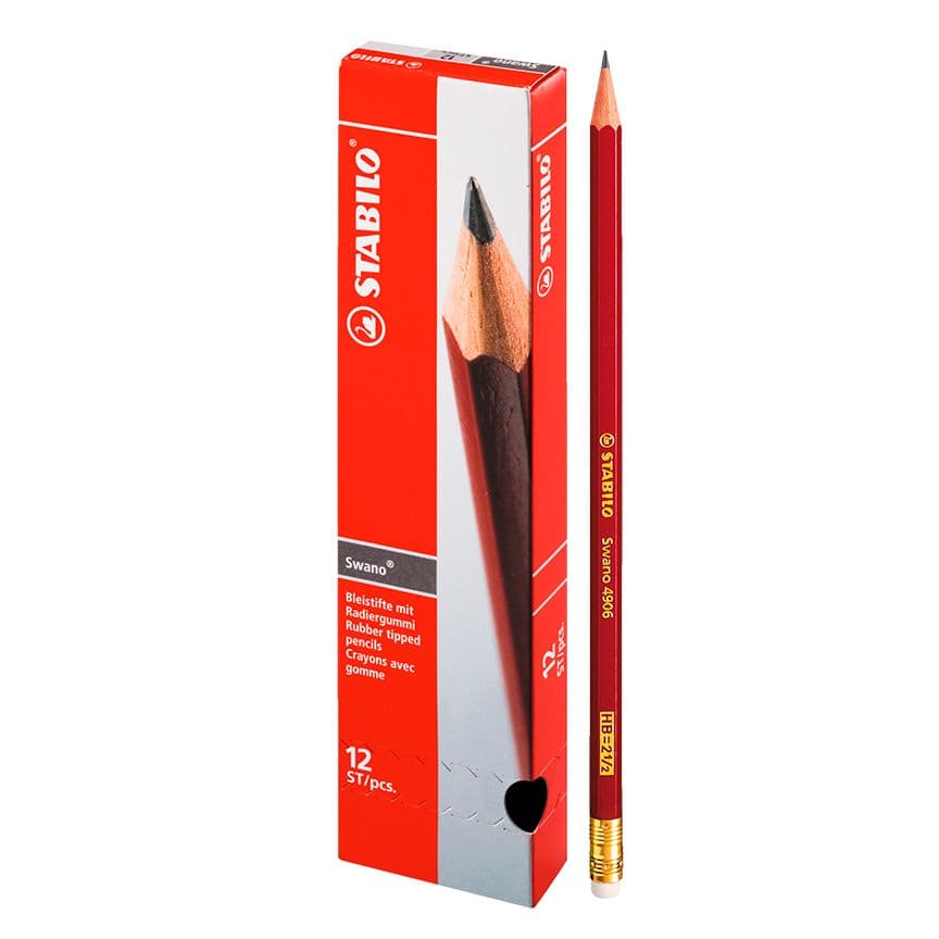 Lapiz swano rojo 12/1 stabilo