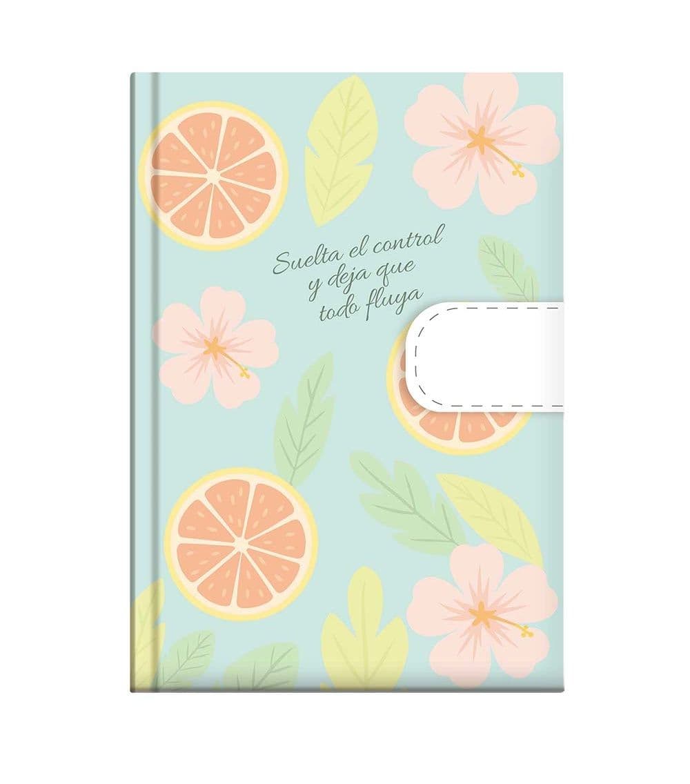 Cuaderno de notas empastada c/iman (10 x 14)cms citrus