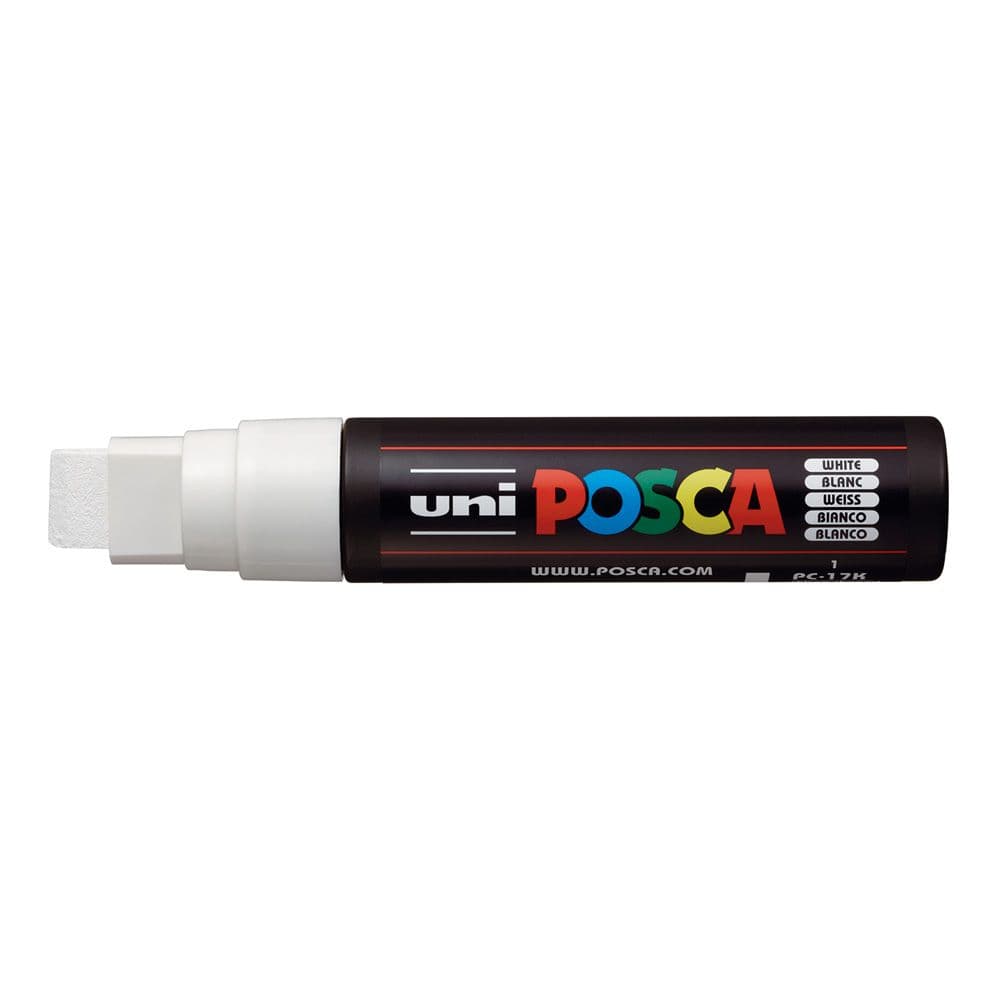 Marcador posca pta. rect. xxl blanco