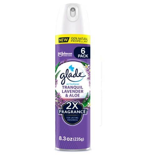 Glade 2X aerosol lavender aloe