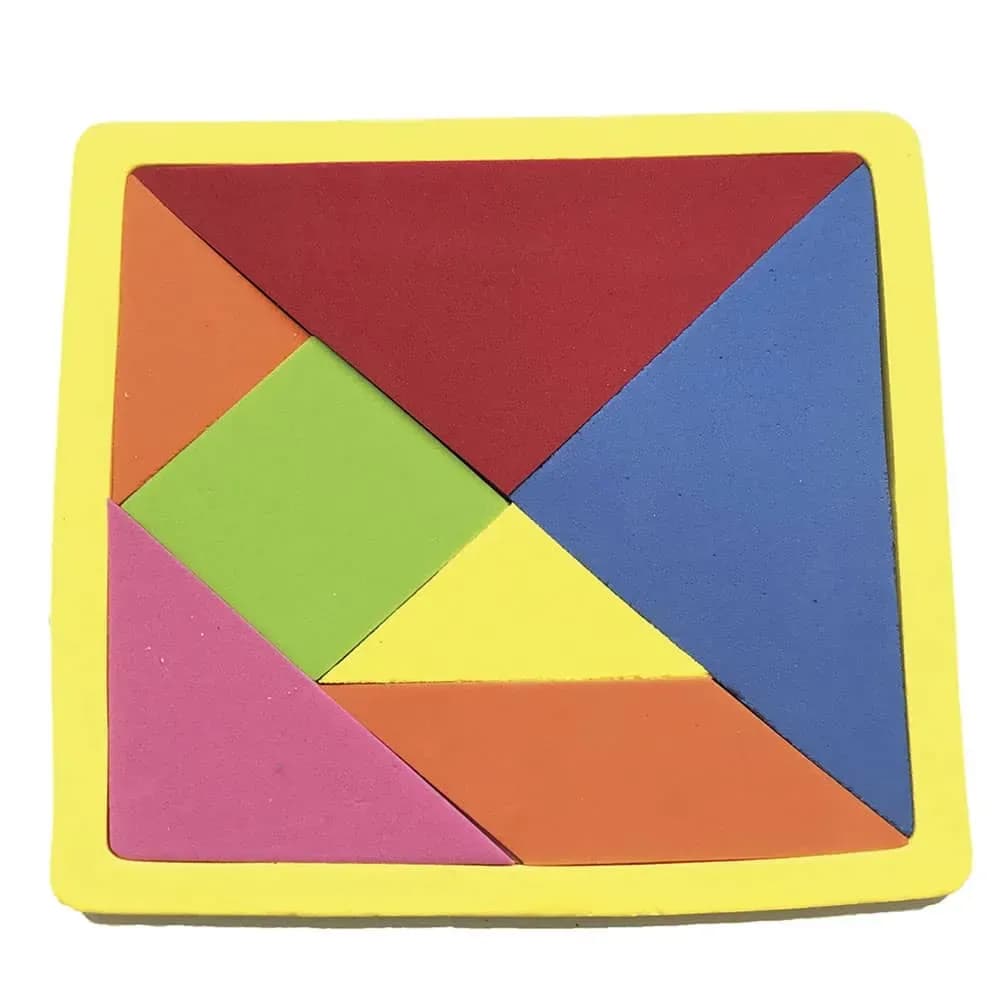 Rompecabezas de foam/tangram