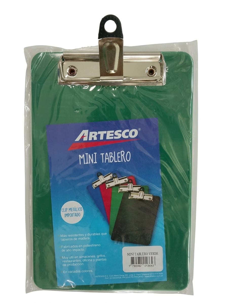 Tabla archivadora mini verde