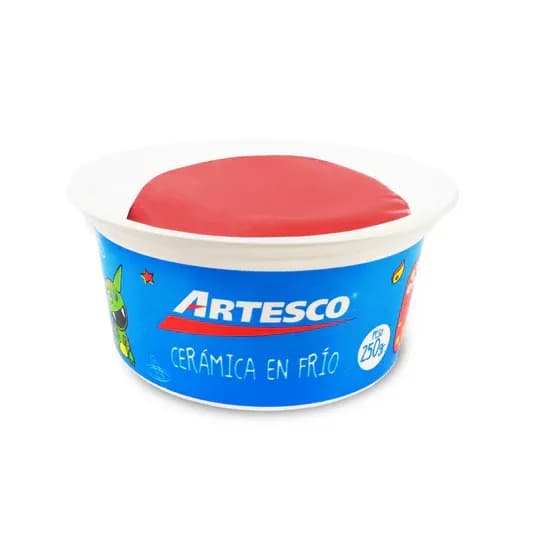 Ceramica en frio artesco 250 grs rojo