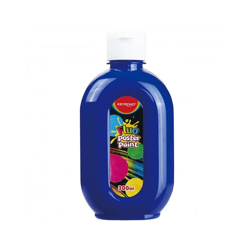 Tempera fluorescenete 300ML, azul neon keyroad