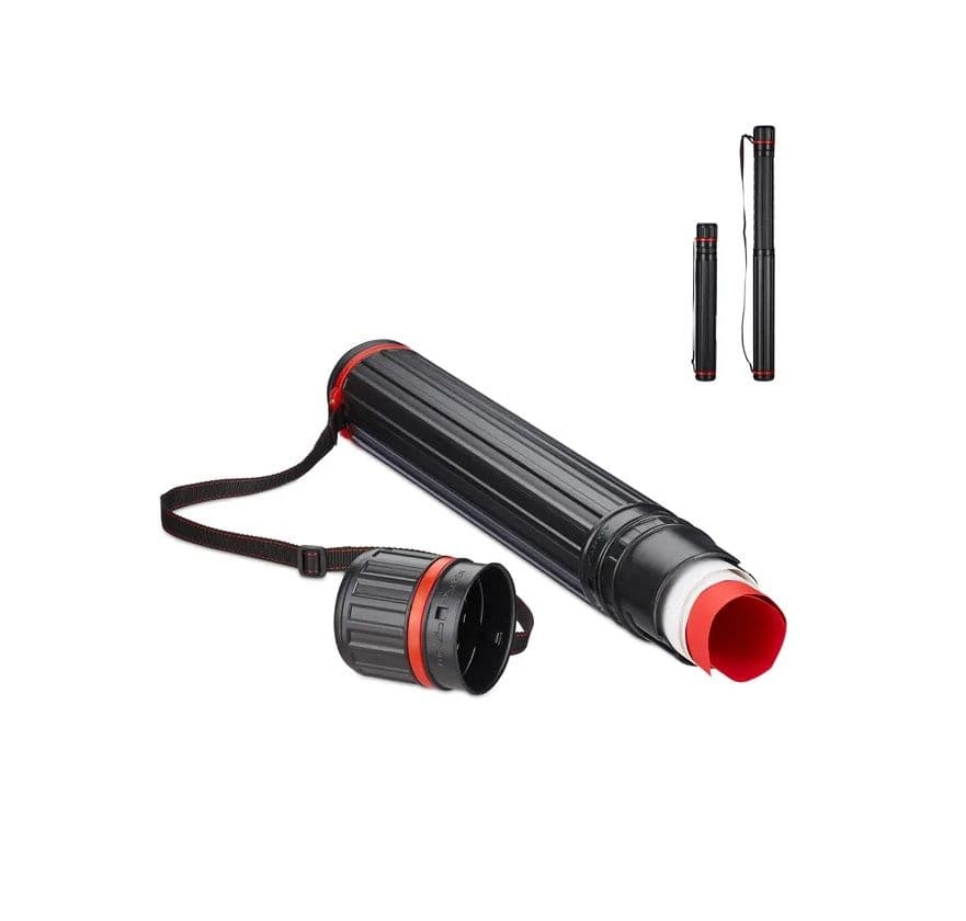 Portaplano c/correa med negro (D.8CM y l. 105 cm)l rojo
