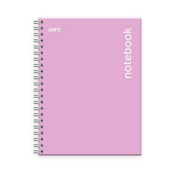 Cuaderno en esp. (8.5X11) td 100H pastel lila