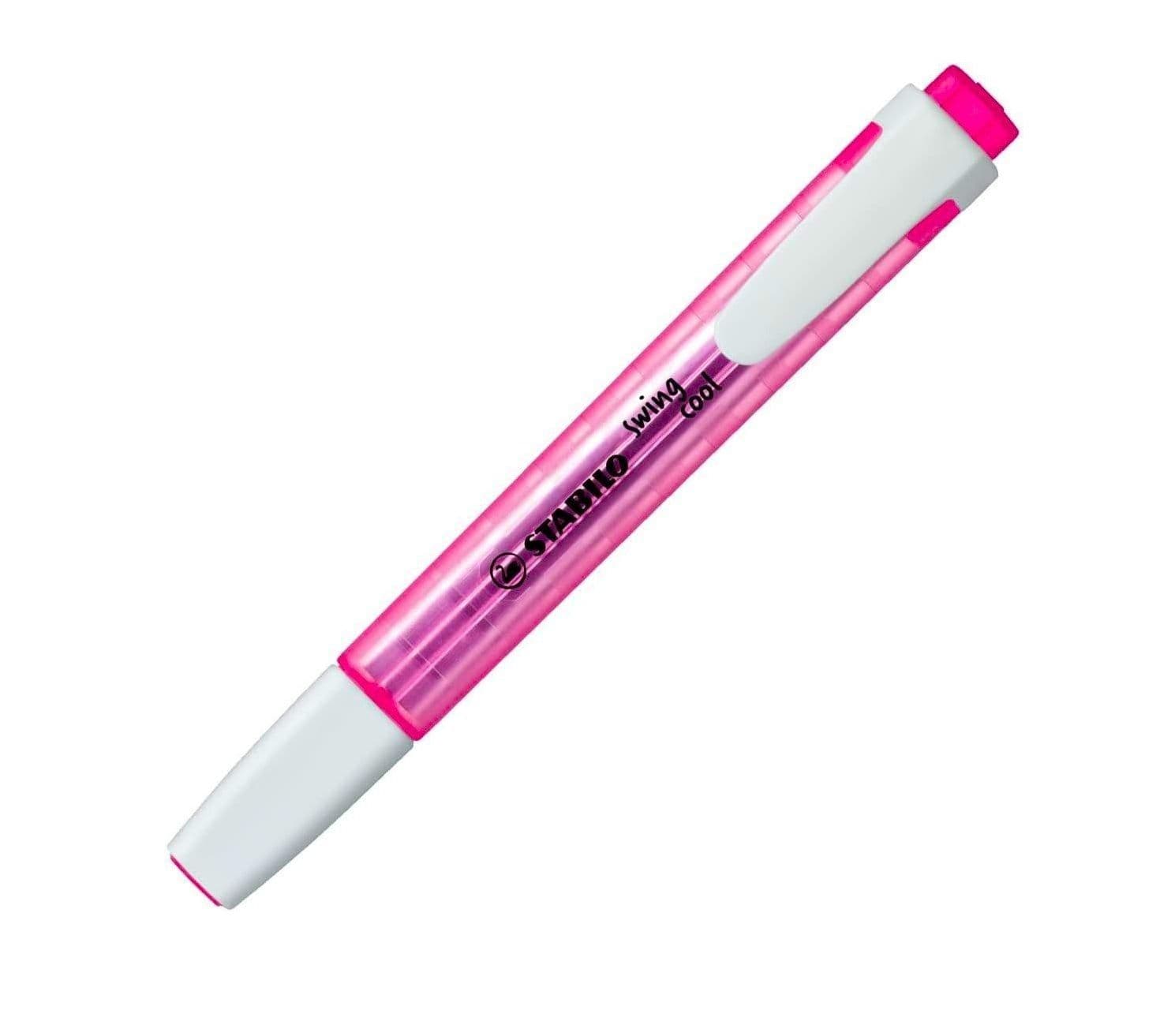 Resaltador swing cool fluor. rosa stabilo