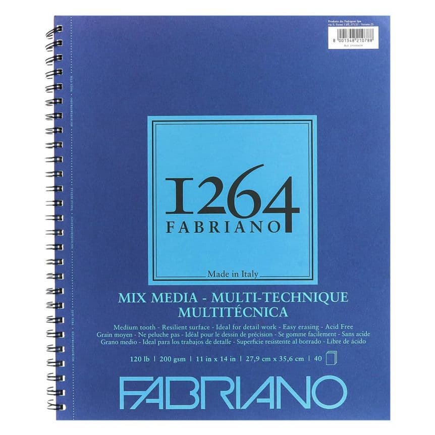 Libretas de dibujo mix media 200G (11X14´´) espiral 40H