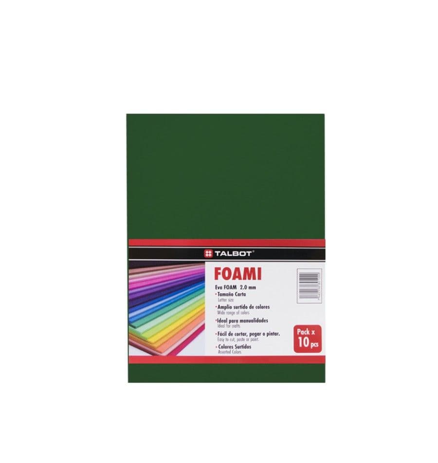 Foami verde oscuro talbot 10/1