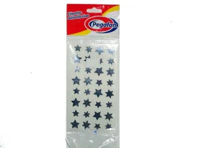 Estrellitas adhesivas plata 96/1 pegafan