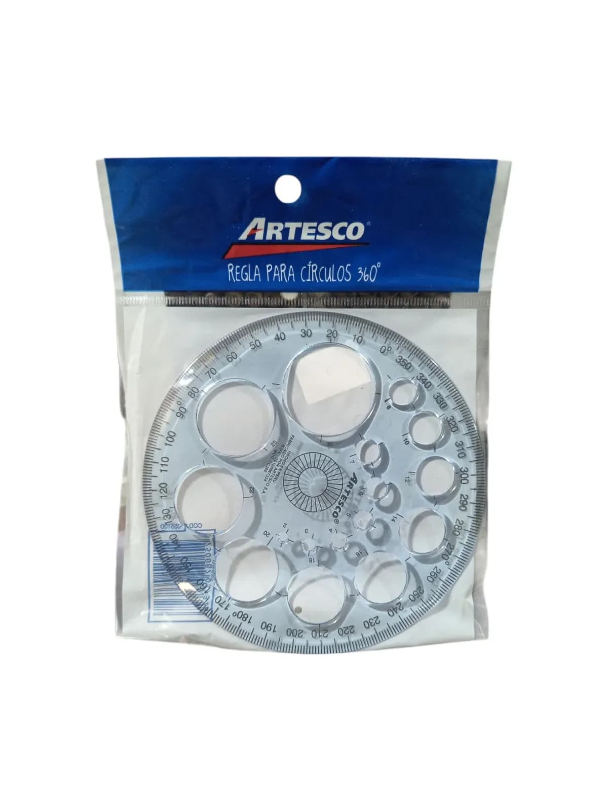 Transportador 360 c/plantilla p/circulos blister