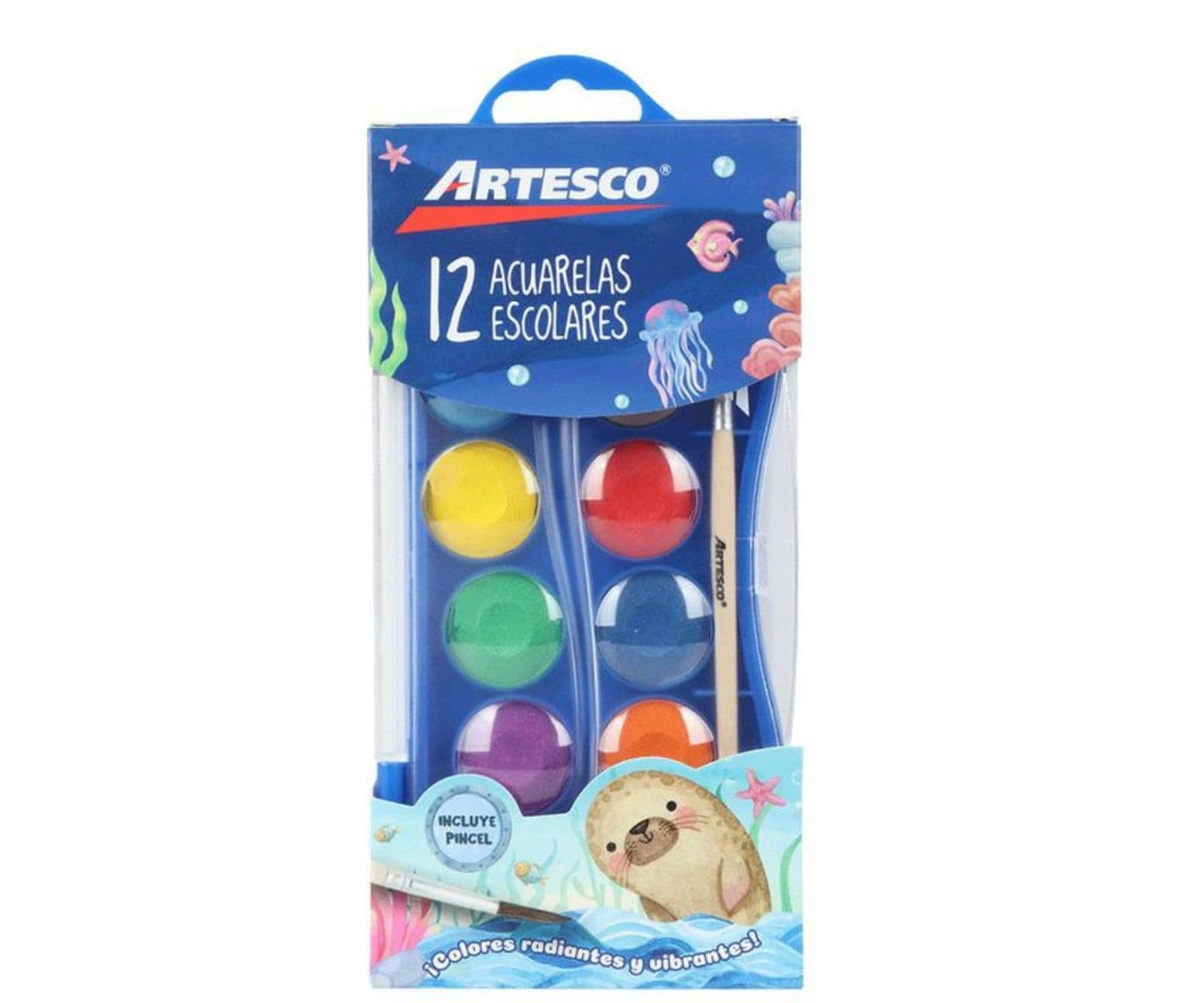Juego de acuarelas 12/1 artesco