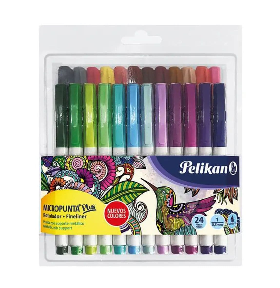 Juego felpas micropuntas 24/1 colores surt.