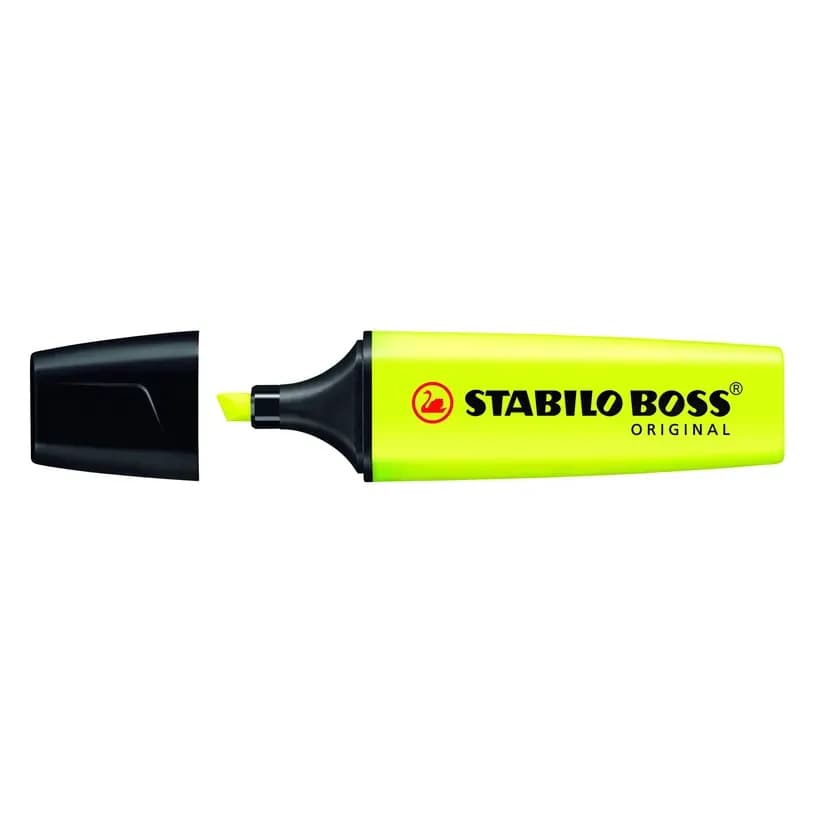 Resaltador stabilo boss amarillo neon stabilo