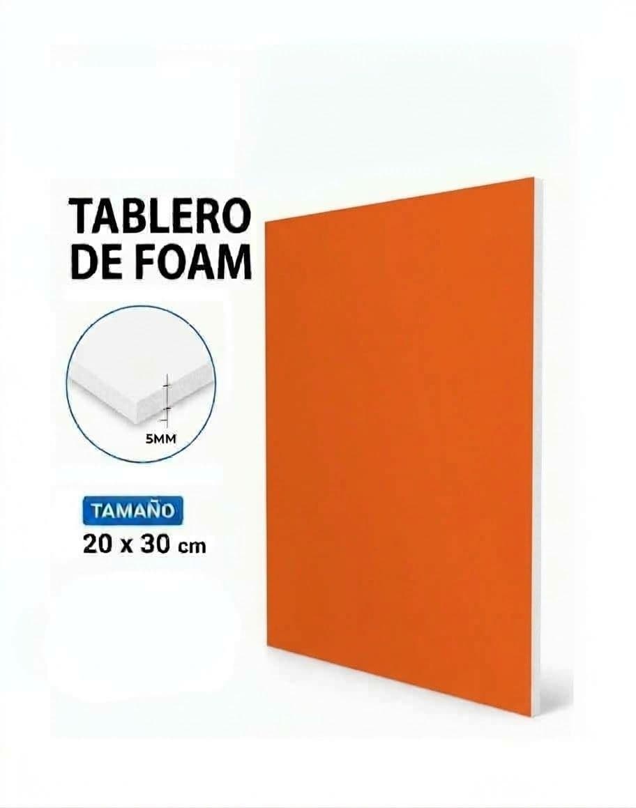 Carton foam board 5MM (20X30) naranja